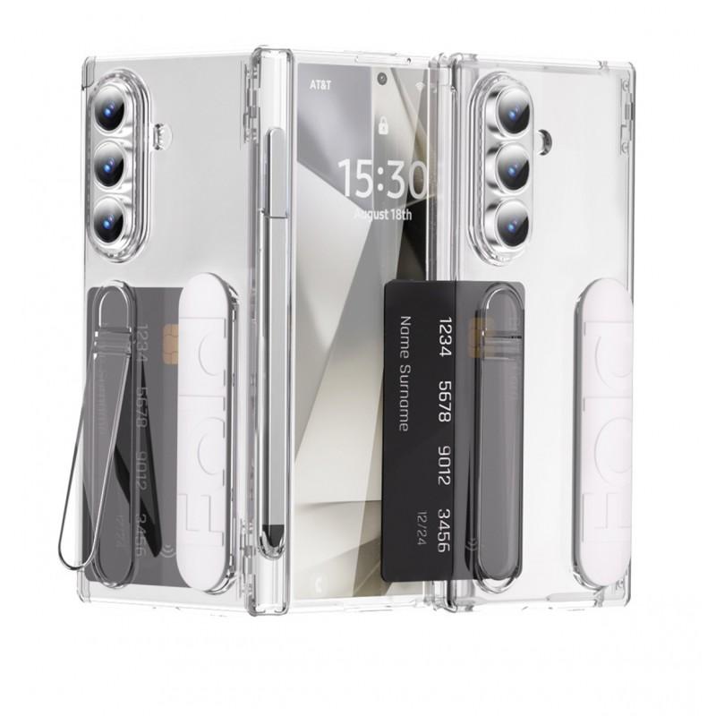 TriFold Phone Case Z Fold 8/7 Card Slot Pen Holder Hinge Protection Full Cover With Screen Protector