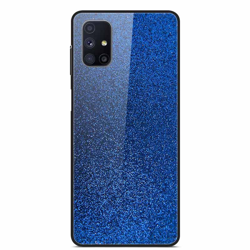 Glas-Rückseite für Samsung Galaxy M51 M31 Hülle Harte gehärtete Glas Hülle für Samsung A71 A51 Hülle A 51 71 M 51 31 Funda Coque