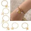 Modernes Herz-Anhänger-Armband Stilvolles Blumenketten-Armband Modischer Handgelenkschmuck Geschenk für Frauen, die Details lieben
