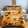 Magical themed icons Bedding Duvet cover sets Duvet covers Pillowcases gifts (1 * Duvet Cover 2 * Pillowcases, without duvet insert)