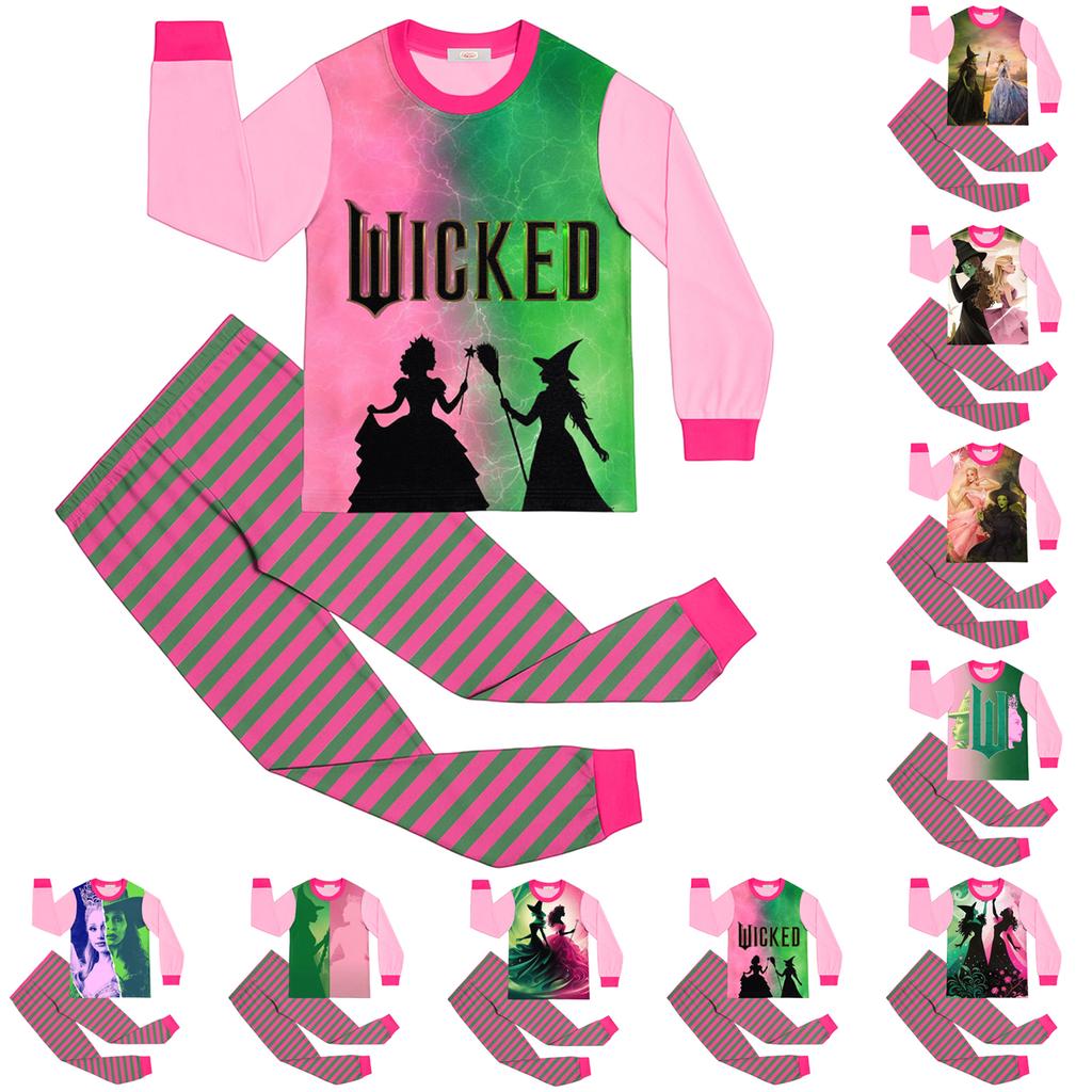 Children's Fashion Suit Skirt Round Neck Long Sleeve Top Pants