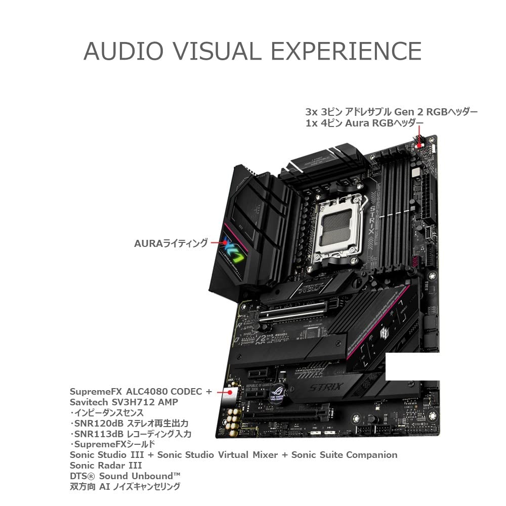 ASUS ROG STRIX GAMING WIFI AMD Ryzen 7000 Series AM5 Compatible B650 ATX Motherboard Authorized Japanese Dealer B650E-F /