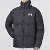 Under Armour Down Puffer Jacket with Logo Print Men Outerwear Black 1375449-001