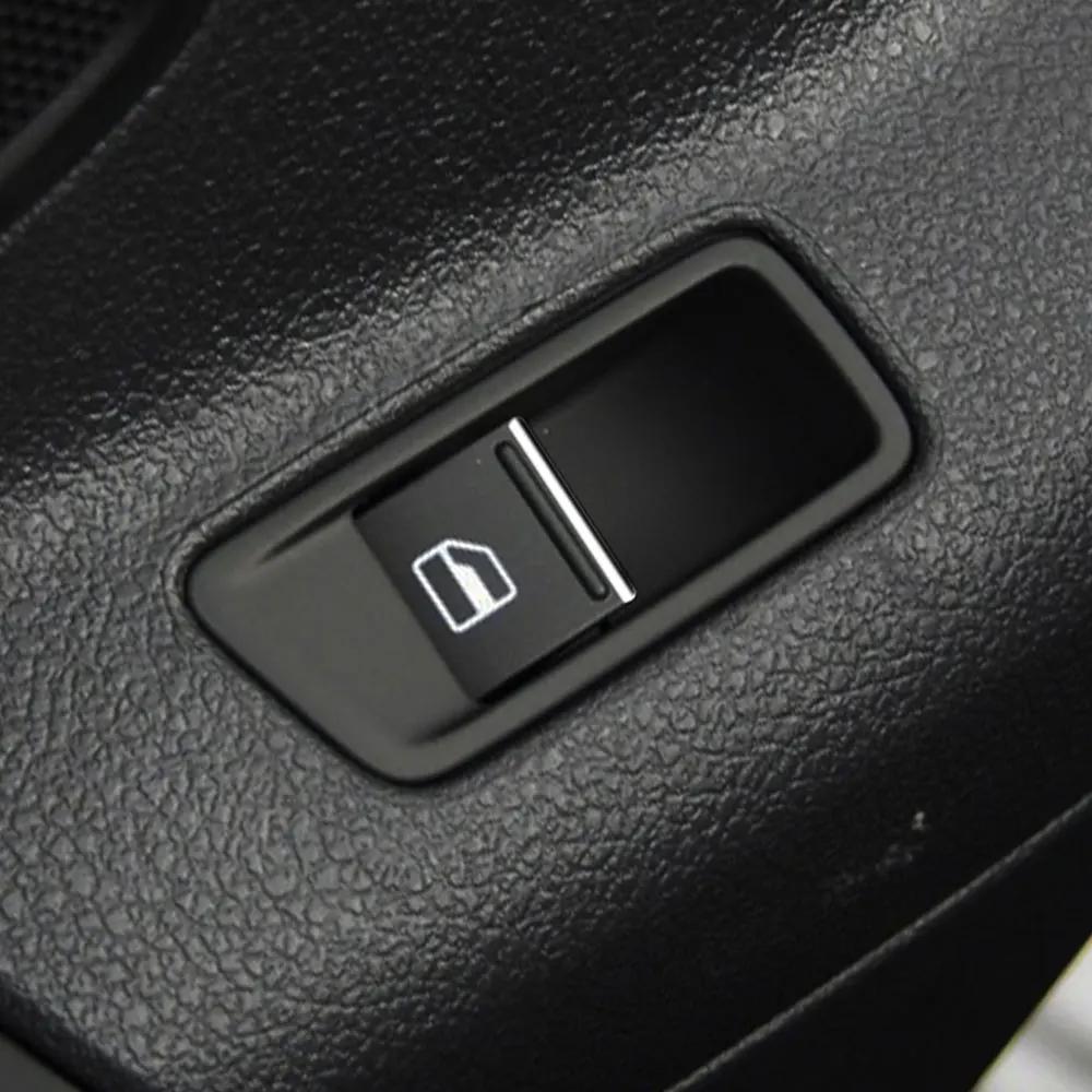 7Pcs Car Window Lift Button Sequin Sticker for Volkswagen VW Tiguan Passat for Skoda Karoq Chrome Accessories