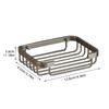 Aluminum Alloy Soap Dish Bathroom Soap Holder With Drain Water Wall Mounted Soap Box Bathroom Accessories