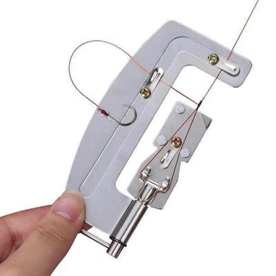 1Pc Stainless Steel Semi Automatic Fishing Hook Line Tier Tie Binding Device