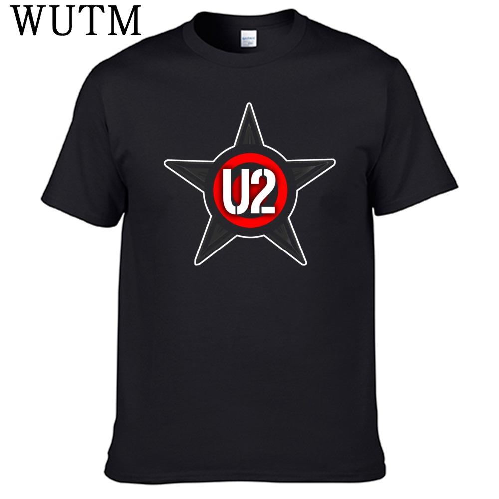 Rock Band U2 Tshirt 100 Cotton Men Shirt