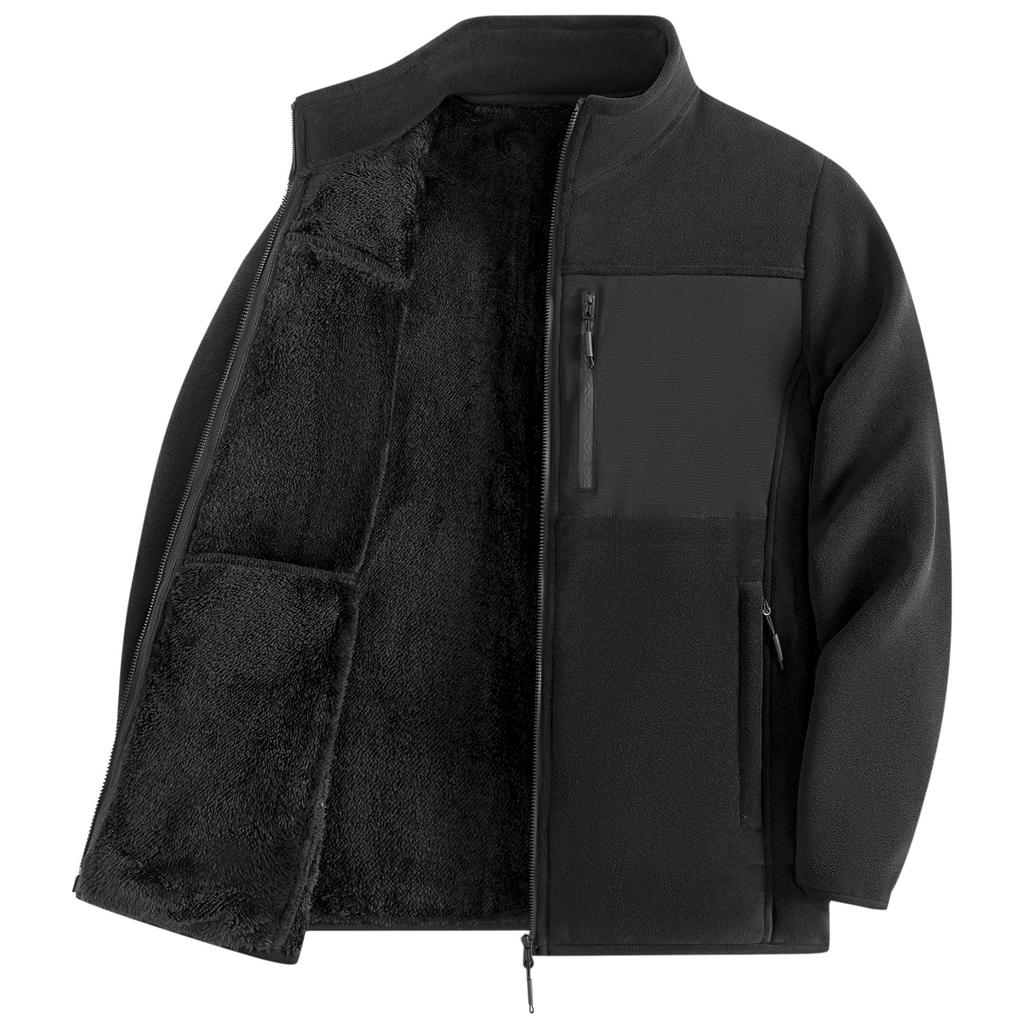 Herbst- und Winter-Samt-Verdickte Herrenjacke Outdoor Winddicht Warm Werkzeugjacke