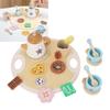 Wooden Teapot Tea Cup Set for Little Girls Role Playing Enhance Social Skills Pretend Wood Tea Set
