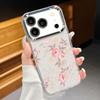 INS Sunflower Print Case For iPhone 17 Pro Max iPhone 16 15 14 13 Pro Max 11 17e 16e Plating Lens Frame Clear Soft Silicone Back Cover