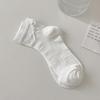 Ladies Spring and Summer Thin Sweet Bow Breathable Sweat Absorbing Short Cotton Socks