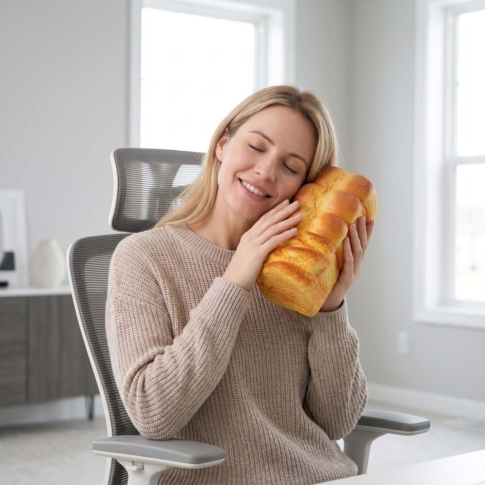 Prank Decoration Sensory Fidget Big Toast Simulated Simulated Bread Squishy  Funny