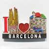 Spain Fridge Stickers Barcelona Travel Souvenirs Bullfight Mosaic Lizard Santiago De Compostela Fridge Magnets Birthday Gifts