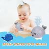 Non-Toxic Baby Light Up Bath Toys Whale Automatic Sprinkler Bathtub Toys Pool Bathroom Shower Bath Toys For Toddlers Infant Kids Children Gift