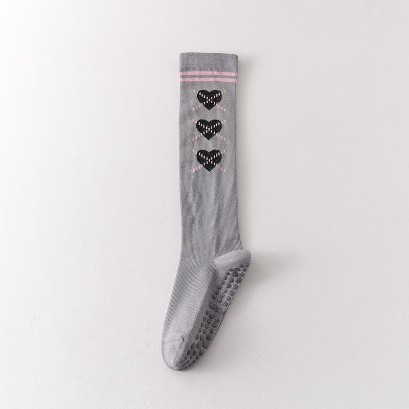 

10Pair Pressure Stockings Children Dispensing Non-Slip Yoga Sports Socks Love College Wind Knee Calf Socks Women S Socks One size fits all серый