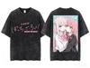 Hitori Gotoh & Ikuyo Kita Bocchi The Rock! School Uniform Hug Double Sided Graphic Washed Crew Neck Women And Men T Shirt
