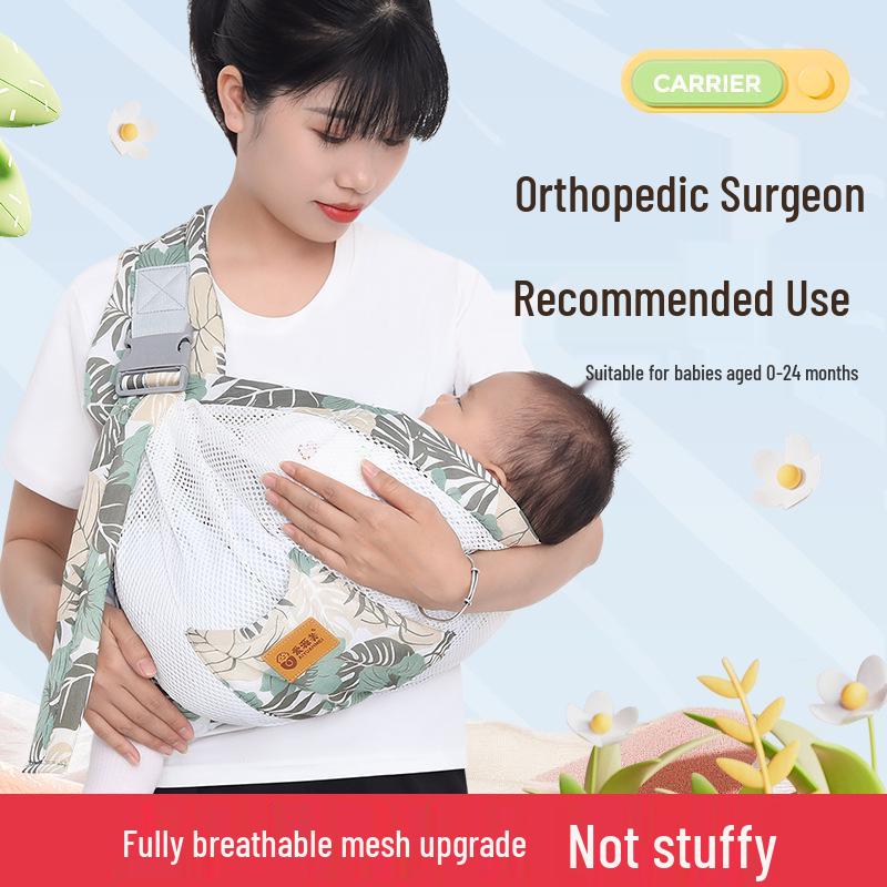 Breathable Newborn Baby Sling: Hands-Free Front Carrier for Summer