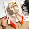70cm Silk Square Scarf Women Luxury Floral Print Kerchief Soft Satin Hairband Hand Bag Ribbon Foulard Hijab Neckerchief Headband