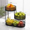Fruit Plate Living Room Coffee Table Household Multi-layer Fruit Tray Fruit Storage Rack Place Snack Plate Light Luxury Multi-layer Fruit Basket