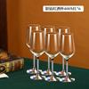 6Pcs High-grade Gold Light Luxury Red Wine  Holder Set, Rotating Tumbler Decanter, Crystal Glass Wine Glass.