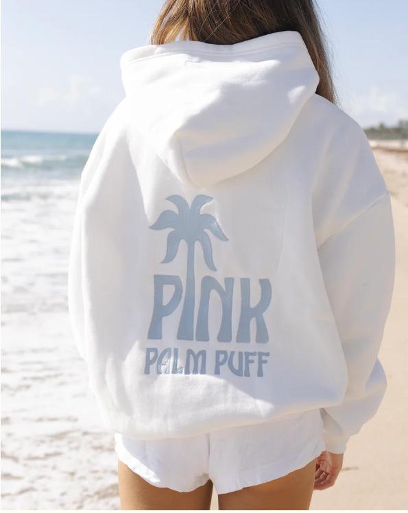 European Size Coconut Wave Embroidery Hoodie with Drop Shoulder Sleeves