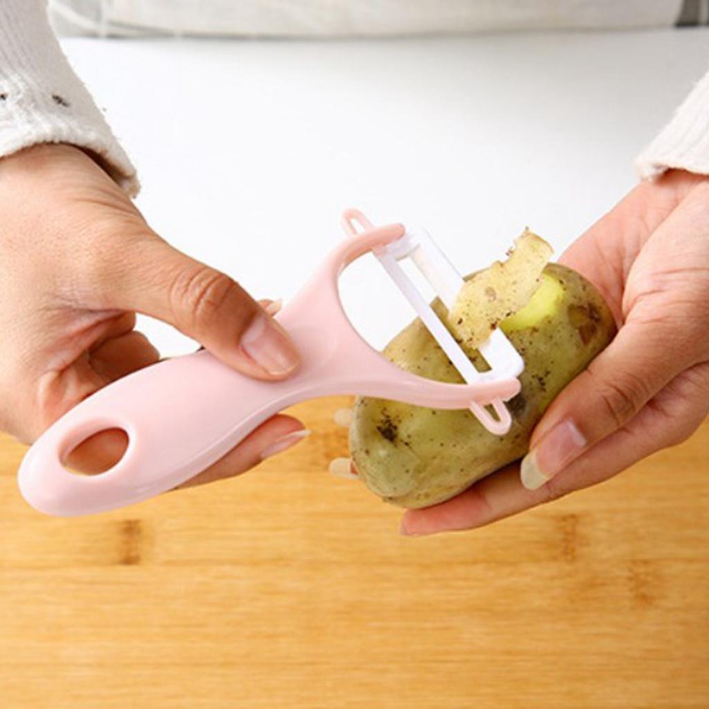 Ceramic Peeler Fast Cutting Ergonomic Handle Fruit Peeler Kitchen Tool for Vegetable Potato