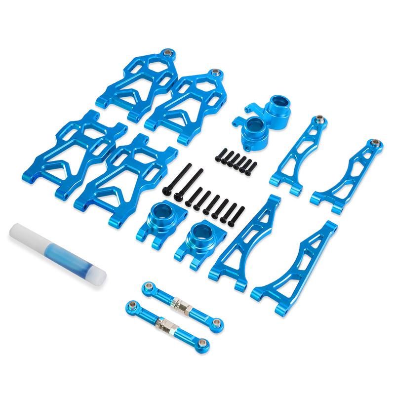 For SCY RC Car 16101 02 16103 SG116 Aluminum Alloy Suspension Arm Wheel Seat Steering Cup Set Upgrade Metal Parts Accessories