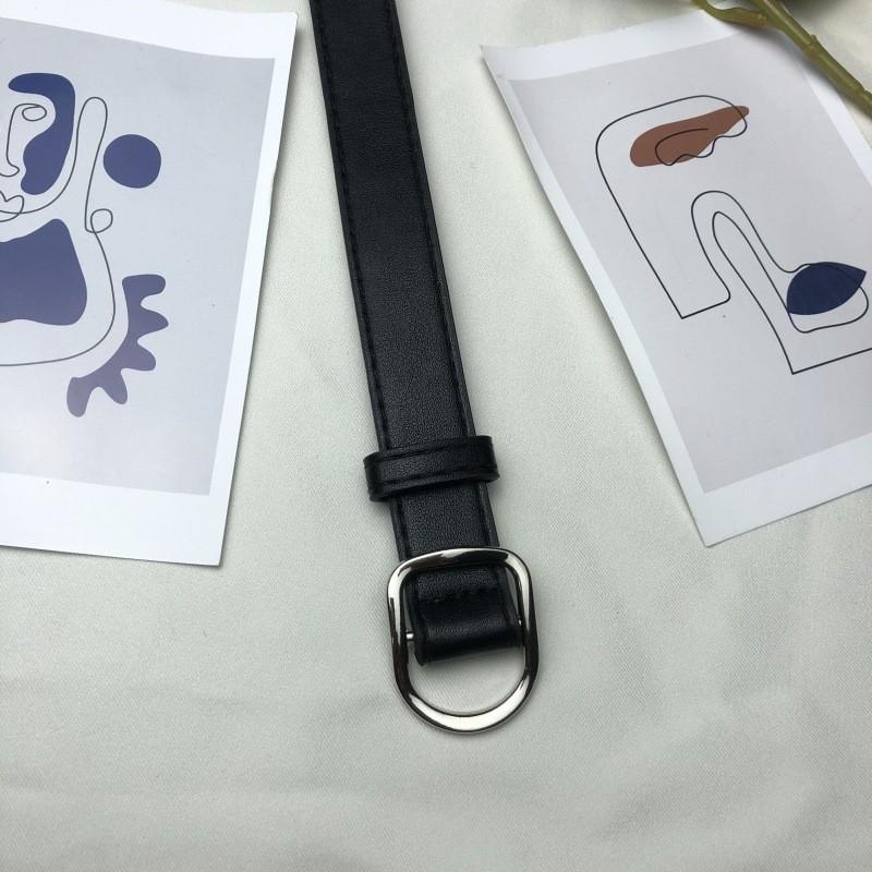 

Шикарный черный корейский пояс на талию для женщин стильный мягкий ПУ модный аксессуар Black Silver Buckle