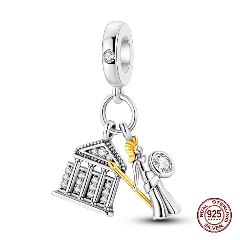 Rose Gold Yellow Charms Copper Sunflower Leopard Firefly Beads Fit Original Bracelet Luminous Charmdiy Jewelry Gift