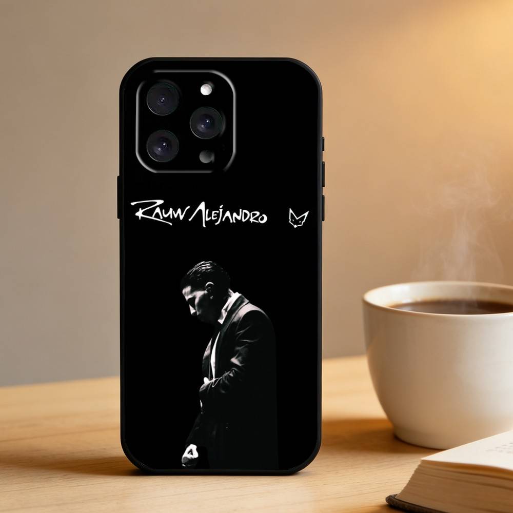 Singer R-Rauw Alejandro Phone Case For iPhone 16,15,14,13,12,17,Pro Max,Plus Silicone Black Case
