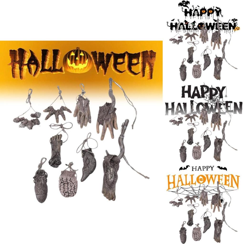 Gruesome And Eye-catching Halloween Decoration Props Featuring Severed Fingers And Limbs