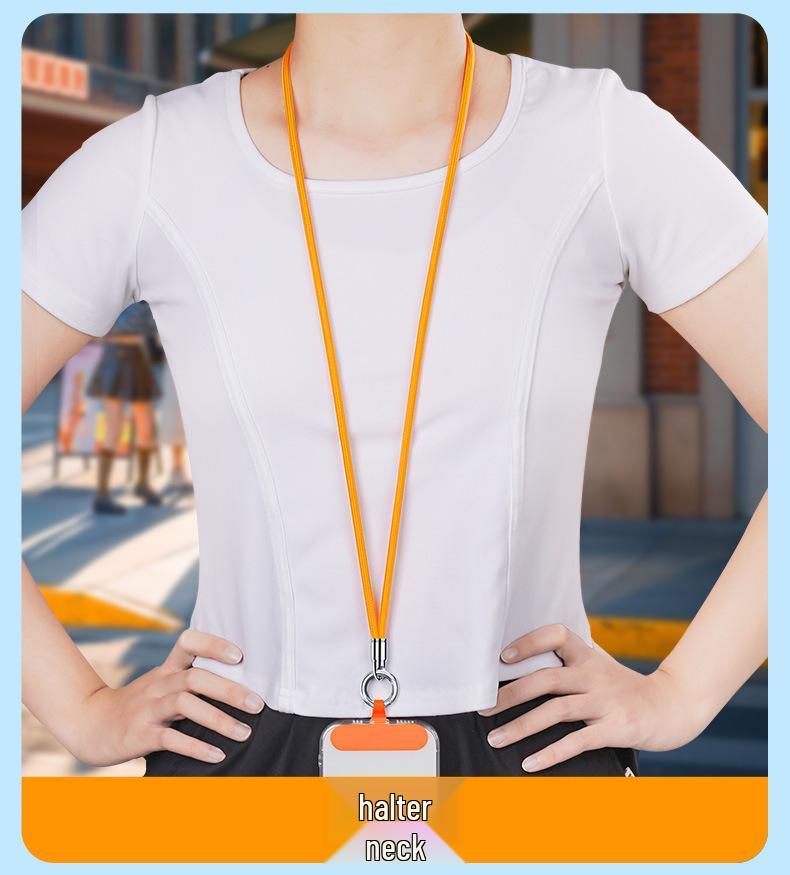 Šňůrka na mobilní telefon na zápěstí a přes tělo s kroužkem na prst, popruh proti ztrátě a těsnění proti pádu