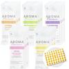 [Set] Aroma Premium Hand Towels (5 Flavors, 4 of Each, 20 Total) (Citral, Peppermint, Lavender, Rose, Bergamot) + Pocket Tissues (Double, 8 Sheets)