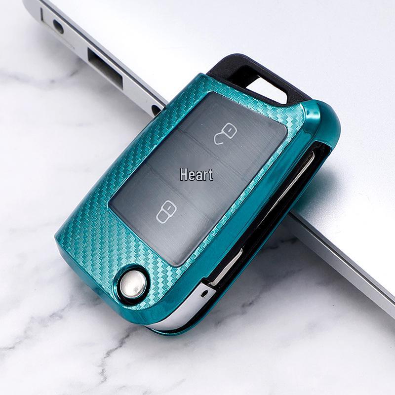 Volkswagen Carbon Fiber Key Cover for Tiguan L, Golf 7, Sportsvan, Lamando, Tharu, Teramont