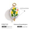 Stainless Steel DIY Jewelry Accessories Cartoon Enamel Pendant for Bracelets and Necklaces