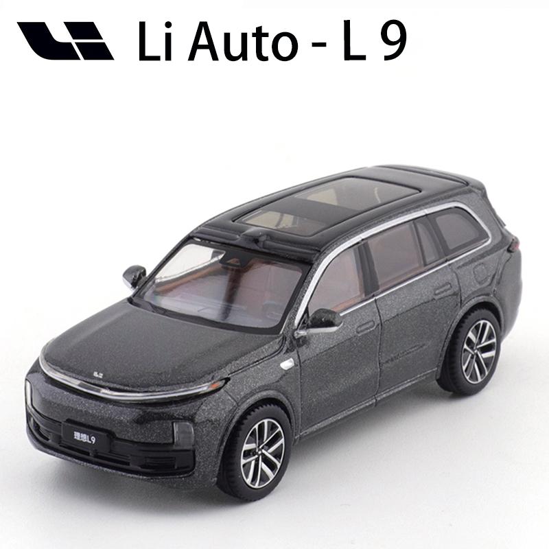 Li Auto Mega L6 L7 L8 L9 1/64 Car Alloy Motor Vehicle Diecast Metal Model Kids Toys For Boys Friends Gifts Collect Ornaments