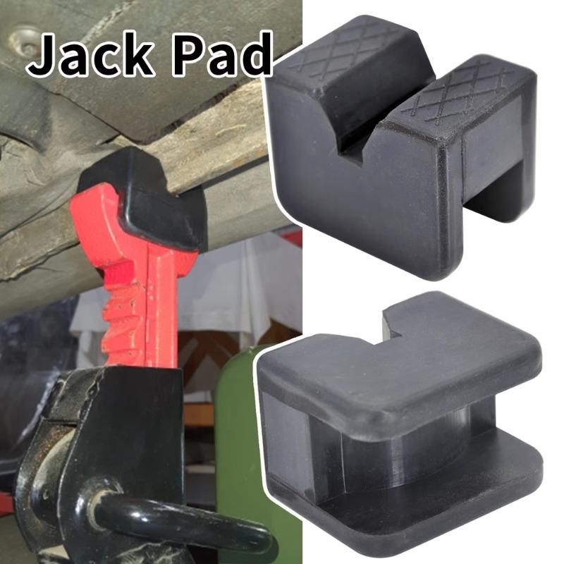 2 Pcs Universal Car Jack Pad - Rubber Body Lift Stand Protector for Off Road Repair Automotive Accessories