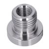 Holzbearbeitungs-Drehbank-Spindelkopf-Spindeladapter Edelstahl 8TPI Außengewinde 33mmx8TPI Innengewinde 20mmx8TPI Drehbank-Spindeladapter