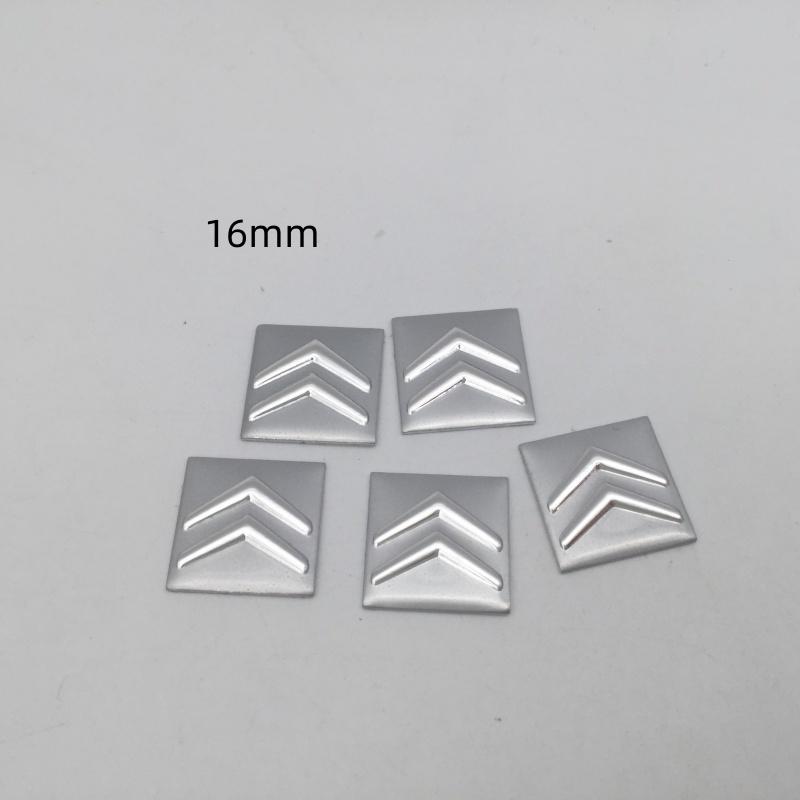 2ks 5ks 10ks 14mm 16mm Pro Citroen pouzdro na klíčenku auta Tlačítko emblému Logo emblému rovné sklopné dálkové ovládání Klíčenka Náhradní samolepka