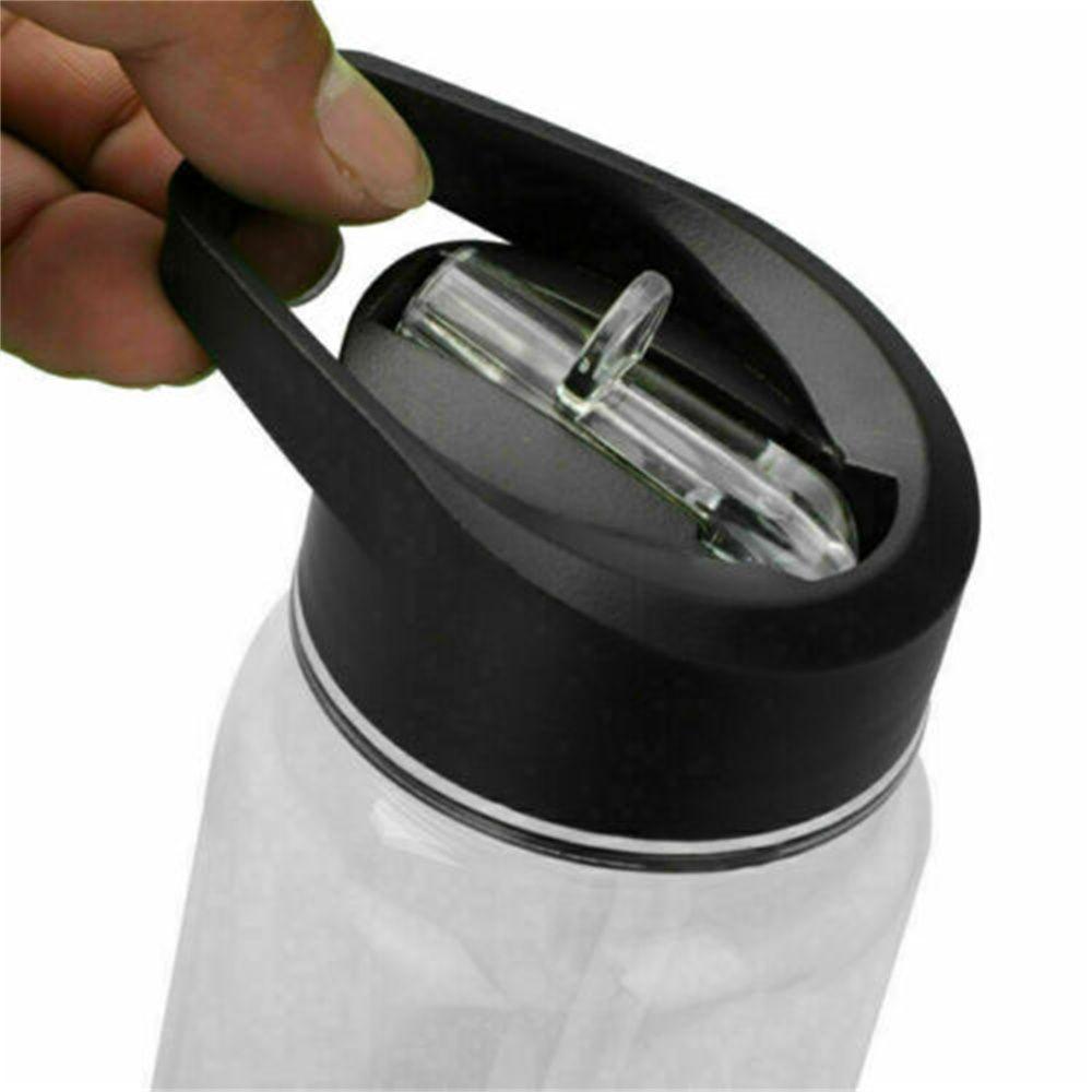 Průhledná bez BPA S brčkem na pití Skládací sportovní láhev na vodu Pítko Nepropustné Lahve Sportovní pohár