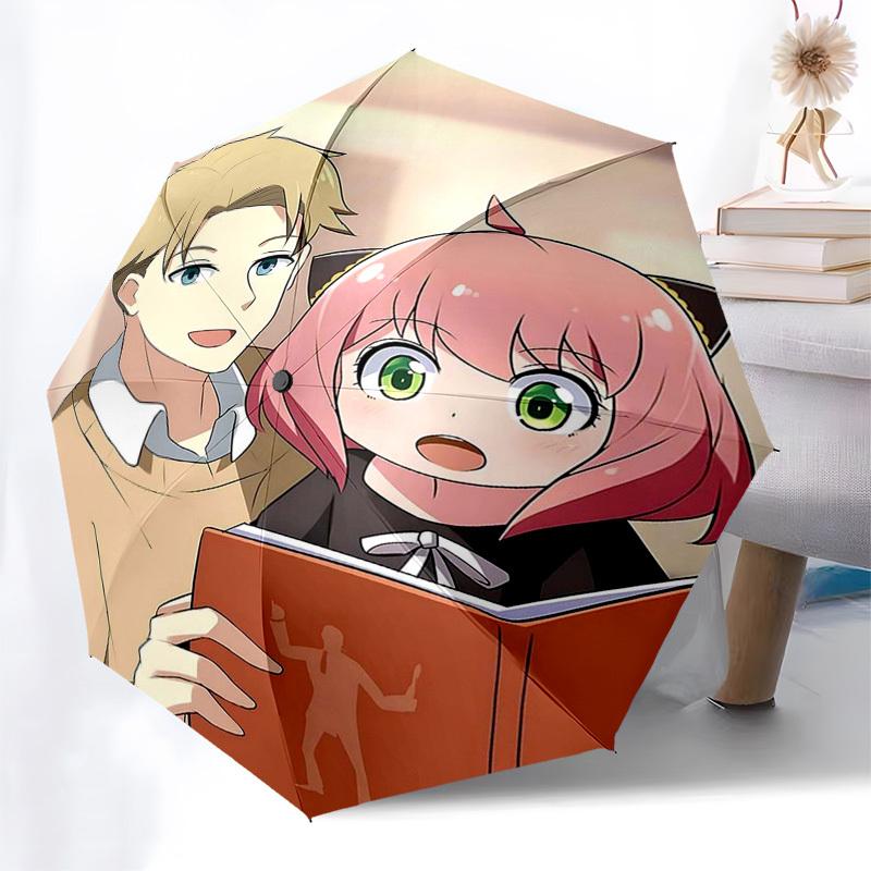 

1pc Anime Character Inspired Umbrella: Automatic Opening, Foldable Design, Outdoor Use, Perfect Gift for Fans and Travelers.P026