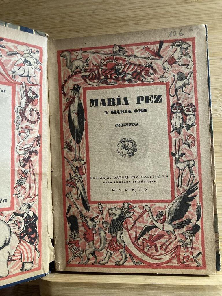 [USED] MARIA PEZ Y MARIA ORO Old English Picture Books