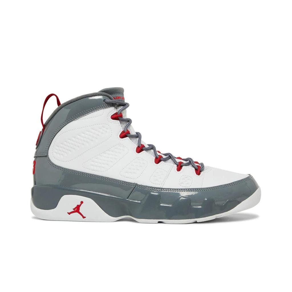 Air Jordan 9 Retro 'Fire Red' (Unisex) White / Cool Grey / Fire Red Vintage Basketball Shoes CT8019 162