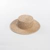 Spring and summer new fashionable and simple hand-woven hollow pattern natural straw hat outdoor beach travel sunscreen sunshade straw hat