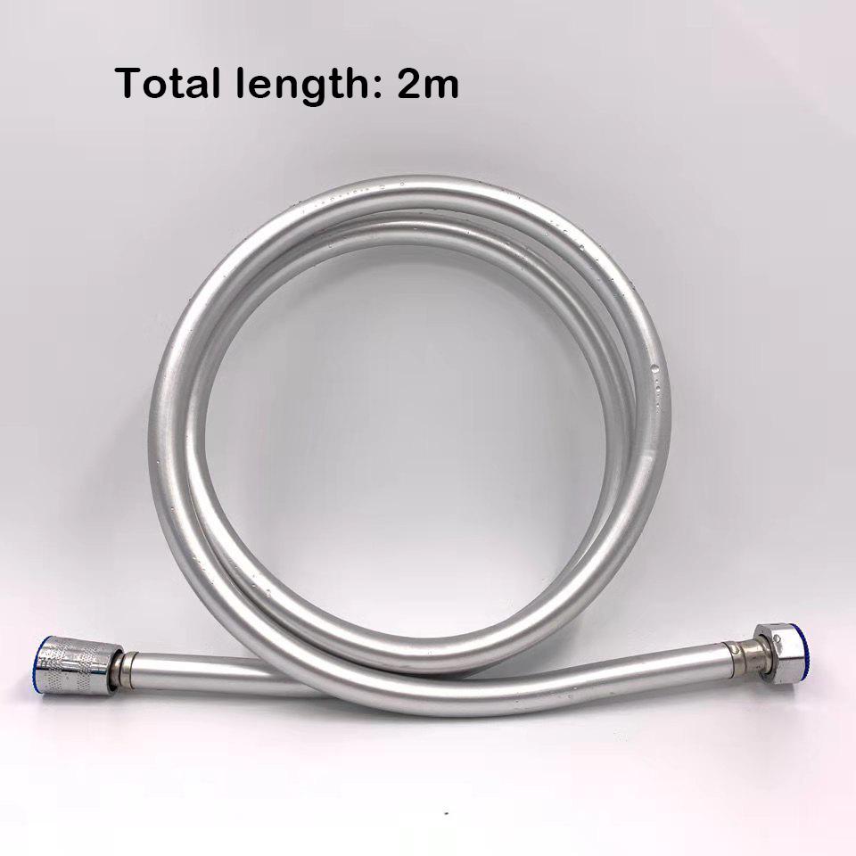 

1 шт. Высоконапорный ПВХ ручной шланг для душа фитинг противозакручивающаяся душевая головка труба 2m