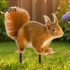 Garden Ornaments for Outdoor Spaces Realistic Squirrel Stake, 2D Flat Acrylic Yard Art Stakes Lawn Cute Ornament Patio Pathway Decoration Vivid Shape