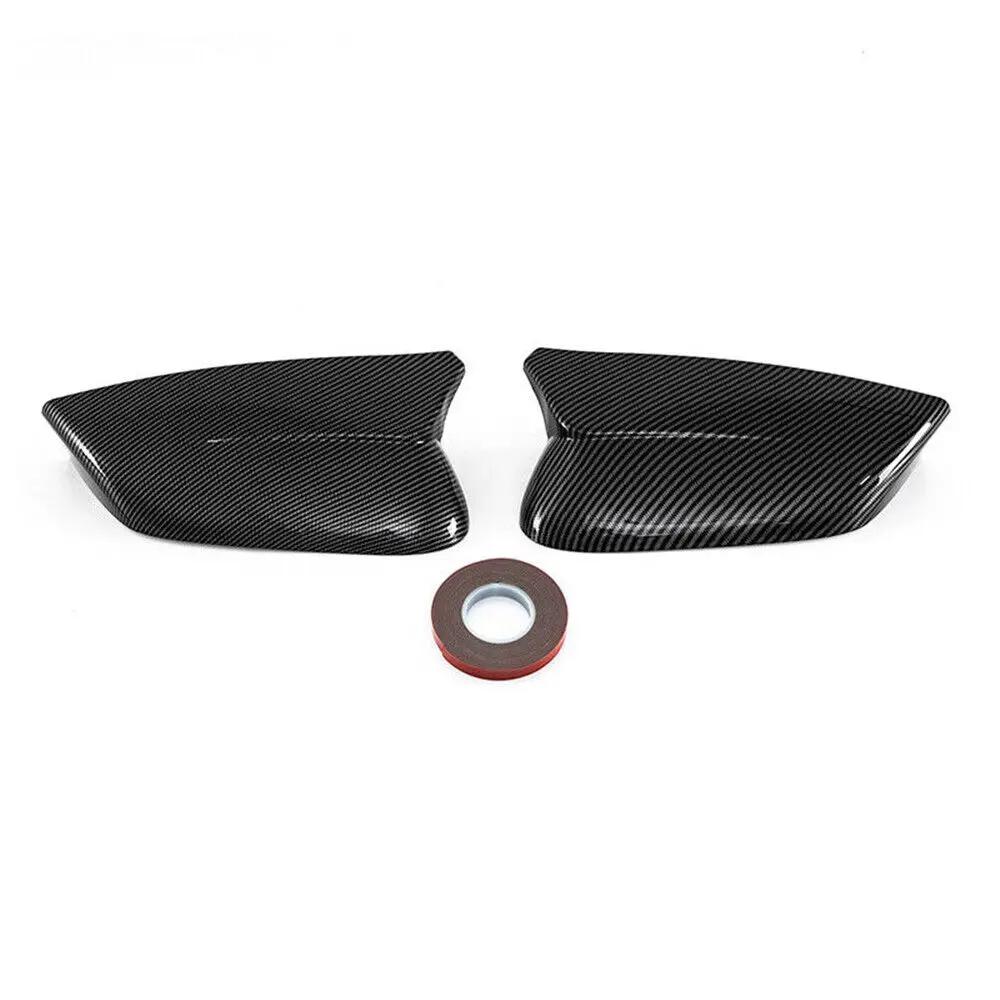 LHD For KIA EV6   Car Rearview Side Mirror Cover Wing Cap Sticker Exterior Door Rear View Case Trim Shell Carbon Fiber
