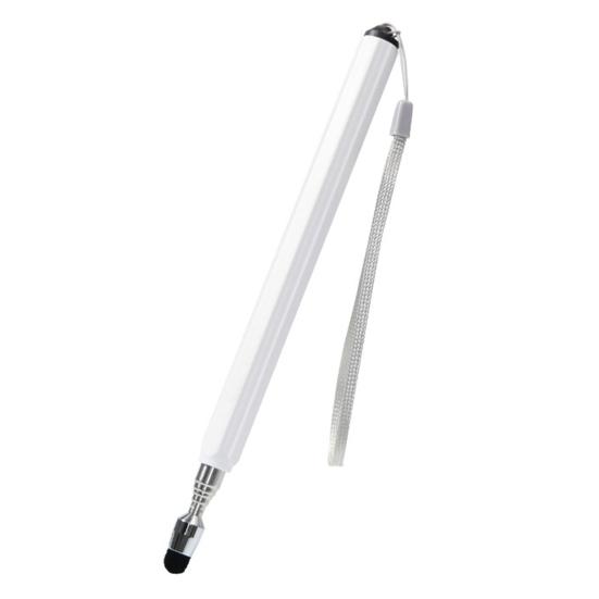 

Telescopic Pointer Stick High Sensitivity Extendable Lightweight Non-slip with Lanyard Multipurpose Metal Extendable Pointer Touch Screen Stylus Pen A білий