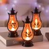 Light Hanging Ghost Lantern Expression Small Oil Lamp Creative LED Pumpkin Lantern  Children Gift