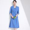 Autumn 2025 Women's Two-Piece Suit: Seven-Sleeve Blazer & Skirt or Dress Set
